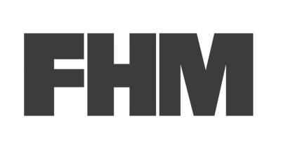 FHM logo in black on a white background
